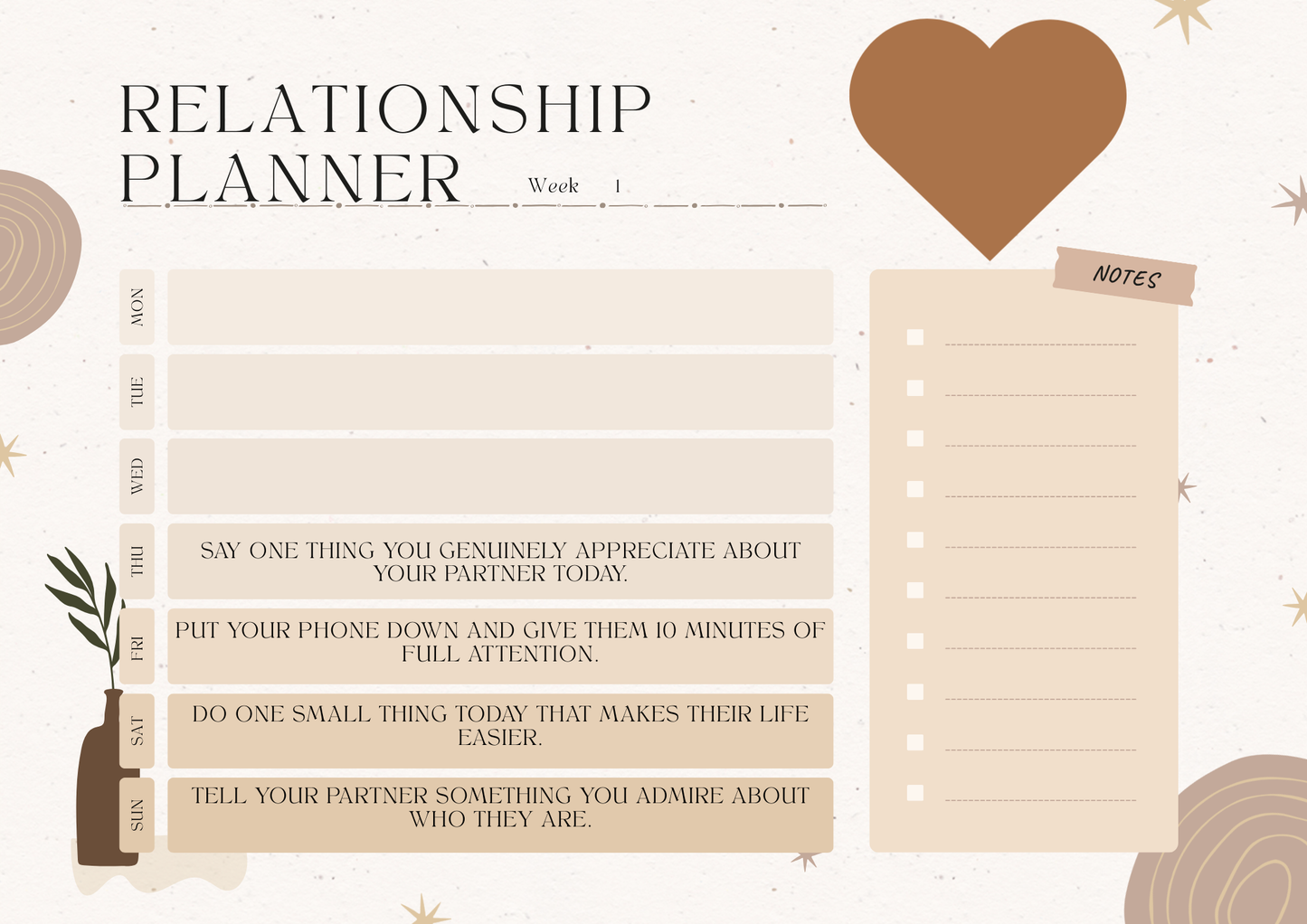2026 Digital Relationship Planner